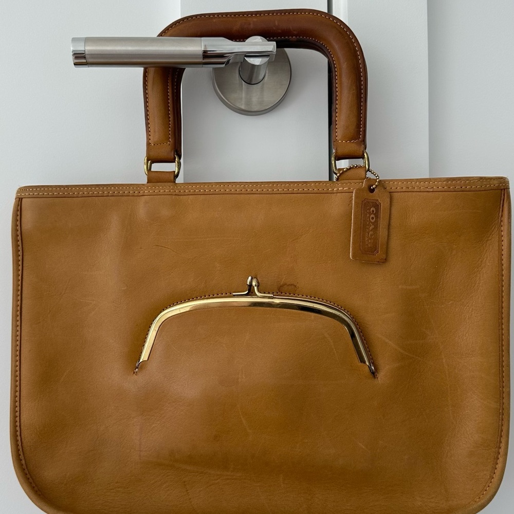 Coach Brown Leather Bag - Vintage Early 70s